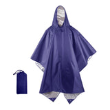 Maxbell Rain Poncho with Hood Portable Reusable Rainwear for Men Women Adults