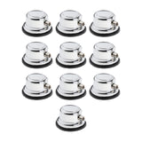 Maxbell Drum Lugs Single End Percussion Accessories Jazz Drum Instrument Replacement 10 Set