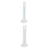 Maxbell 2PCS Graduated Cylinder Trial Jar Tube Laboratory Measuring Tool 10ml+25ml