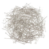 Maxbell 1000Pc Mixed Silver Eye Pins Findings Head Pins 20mm&26mm,DIY Jewelry Making