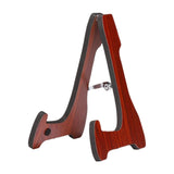 Maxbell Folding Guitar Stand Bracket Wooden Guitar Holder for Basses Electric Guitar Red Brown