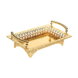 Maxbell Serving Tray with Handle Nordic Iron Art Tray for Living Room