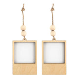 Maxbell 2 Pieces Mini Picture Frame Picture Holder for Office Wedding Party Birthday 7x4.7x0.8cm