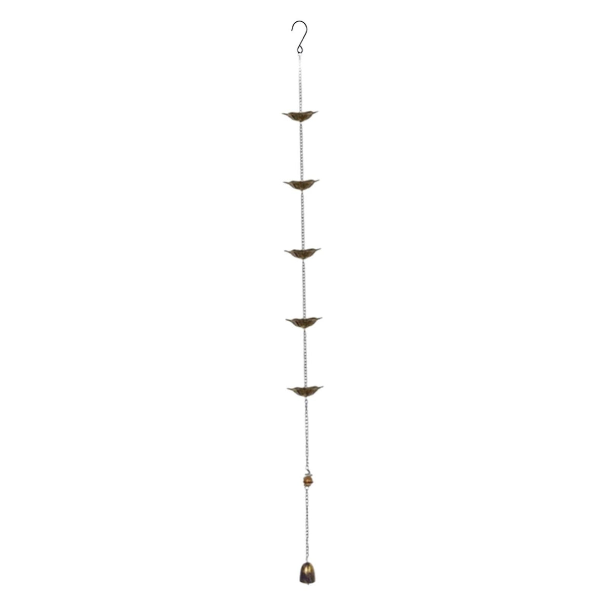 Maxbell Metal Rain Chain Replacement for Downspouts Divert Water for Outside Balcony