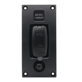 Maxbell Maxbell Boat Yachts Curved Dual USB Charger Panel W/ Red Indicating Light Waterproof