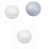 Maxbell 30 Pieces 4cm 6cm 7cm White Modelling Craft Styrofoam Polystyrene Foam Balls