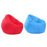 Maxbell Waterproof Stuffed Animal Storage Bean Bag Cover Red & Sky Blue
