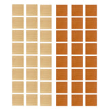 Maxbell 48 Pieces 1/12 Scale Dollhouse Flooring Bedroom Ornaments Wooden Floor Tiles