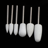 Maxbell Maxbell 6 Pcs Nail Drill for Manicure Bit Electric Nail FileTools Milky Set