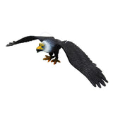 Maxbell Simulated Eagle Model Play Toy Animal Bird Toy for Girls Kids Education Gift L black