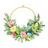 Easter Artificial Wreath Party Decor Hanging Ornament for Door Festival Home