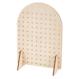 Maxbell Earring Holder Organizer Rustic Wood Jewelry Storage Display Rack for Retail S