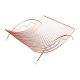 Maxbell Fruit Basket Practical Fruit Stand Holder for Restaurant Kitchen Living Room Rose Gold