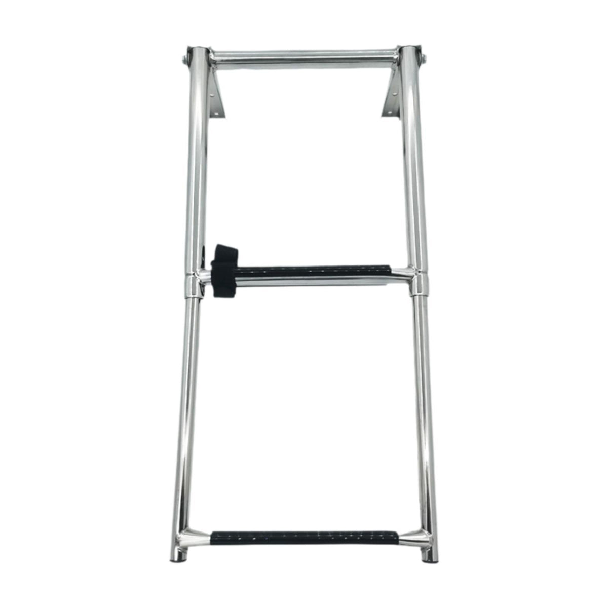 Maxbell 2 Step Telescoping Marine Ladder Non Slip for Pontoon Boat Yacht Dinghy
