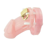 Maxbell Maxbell Men Male Chastity Device Cage with 5 sizes Rings & Lock & Keys Pink