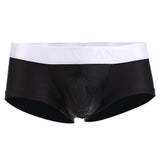 Man's Silky soft Solid Boxer Brief Men's Underwear L Black