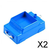 Maxbell 2xBlue Plastic Carriage Car Cart with Pulley Wheels for Physics Force & Motion