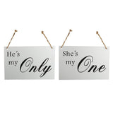Maxbell Wedding Wooden Hanging Standing Sign Vintage Party Props - Aladdin Shoppers