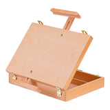 Maxbell Tabletop Easel Adjustable Height Painting Toolbox for Desk Classroom Student