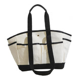 Maxbell 2xWomen Tote Bag Double Handles Lightweight Handbag for Commuting Travel Party Black