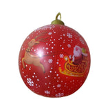 Maxbell Inflatable Christmas Ball Sturdy Xmas Inflatable Ball for Yard Porch Outside Style B