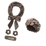 Maxbell Heatless Hair Curling Headband Portable Gift Comfortable Long Hair Curl Wrap Brown