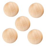 Maxbell 5x Wood Balls Decorative Wood Craft Balls Jewelry Making Smooth Wooden Balls Diameter 6.5cm