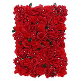 6pcs Artificial Flower Wall Wedding Venue Flower Pillar Main Road Decor Red