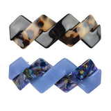 Maxbell 2 Pieces Women Girls Geometric Hair Spring Clips Barrette Hair Accessories