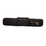 Maxbell 1/2 Snooker Pool Cue Bag with External Pocket Versatile Woodwind Storage Bag 8 Holes Black