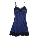 Maxbell Women Silky Nightgown Sexy Lingerie Sleeveless Lace Chemise Nightdress XXL - Aladdin Shoppers