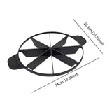 Maxbell Cake Slicer for Even Slices Cake Portion Marker for Pastry Baking Restaurant 8 Slices Black