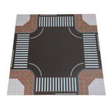 Maxbell 1/64 Highway Scene Model Car Scene Mat Background Nonslip Layout Parking Lot Style D