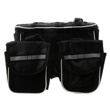 Maxbell Cycling Bike Bicycle Top Frame Pannier Front Tube Double Saddle Bag Black - Aladdin Shoppers