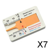 Maxbell 7xTyre Tread Depth Gauge Caliper Car Motorcycle Caravan Trailer Wheel Measure