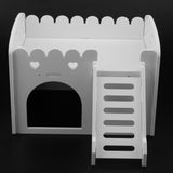 Maxbell Maxbell Cute Design Mini Small Animal Castle House Hamster Live Play House White