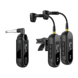 Maxbell Sax Microphone Professional Trumpet Plug and Play Horn Receiver Transmitters 2 Channel