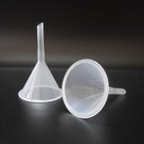 Maxbell 4x2pcs 60mm Plastic Long Stem Funnel for Kitchen Laboratory Liquid Transfer