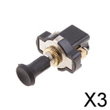 Maxbell 3xAutomotive RV Boat Marine Push Pull Button Starter Switch On Off