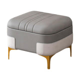 Maxbell Storage Foot Rest Footstool Seat Seat Cube for Doorway Living Room Apartment Gray