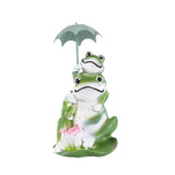 Maxbell Frog Statuette Love Patio Yard Lawn Garden Weather Resistant Frog Sculpture