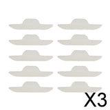 Maxbell 3x10 Pieces Disposable Neck Sweat Pads Collar Self-Adhesive Neck Pad White