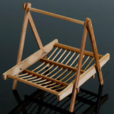 Maxbell Bamboo Folding Basket Handmade Craft Food Drying Rack For Restaurant Hotel - Aladdin Shoppers