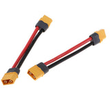 2x XT60 Male Female Plug Extension Cable Line 10cm for RC Helicopter Battery Charge - Aladdin Shoppers