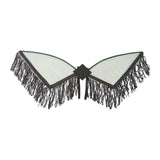 Maxbell Sequin Tassel Wing Fringed Fairy Wing for Festival Masquerade Party Supplies Black
