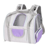 Maxbell Cat Carrier Backpack Breathable Travel Dogs Bag for Walking Camping Traveling purple