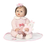55cm Lifelike Silicone Baby Doll Costumed Reborn Doll Kids Education Toys