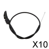 Maxbell 10xBlack Motorcycle Chock Control Cable Assembly for Yamaha PW50 PY50 PW80