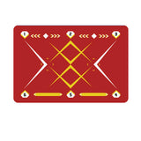 Maxbell Football Footstep Training Mat Pad Ball Control Training for Athletes Adults Red