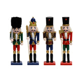 Maxbell 4Pcs Nutcracker Figurine Statue Christmas Decoration for Home Festive Mantel